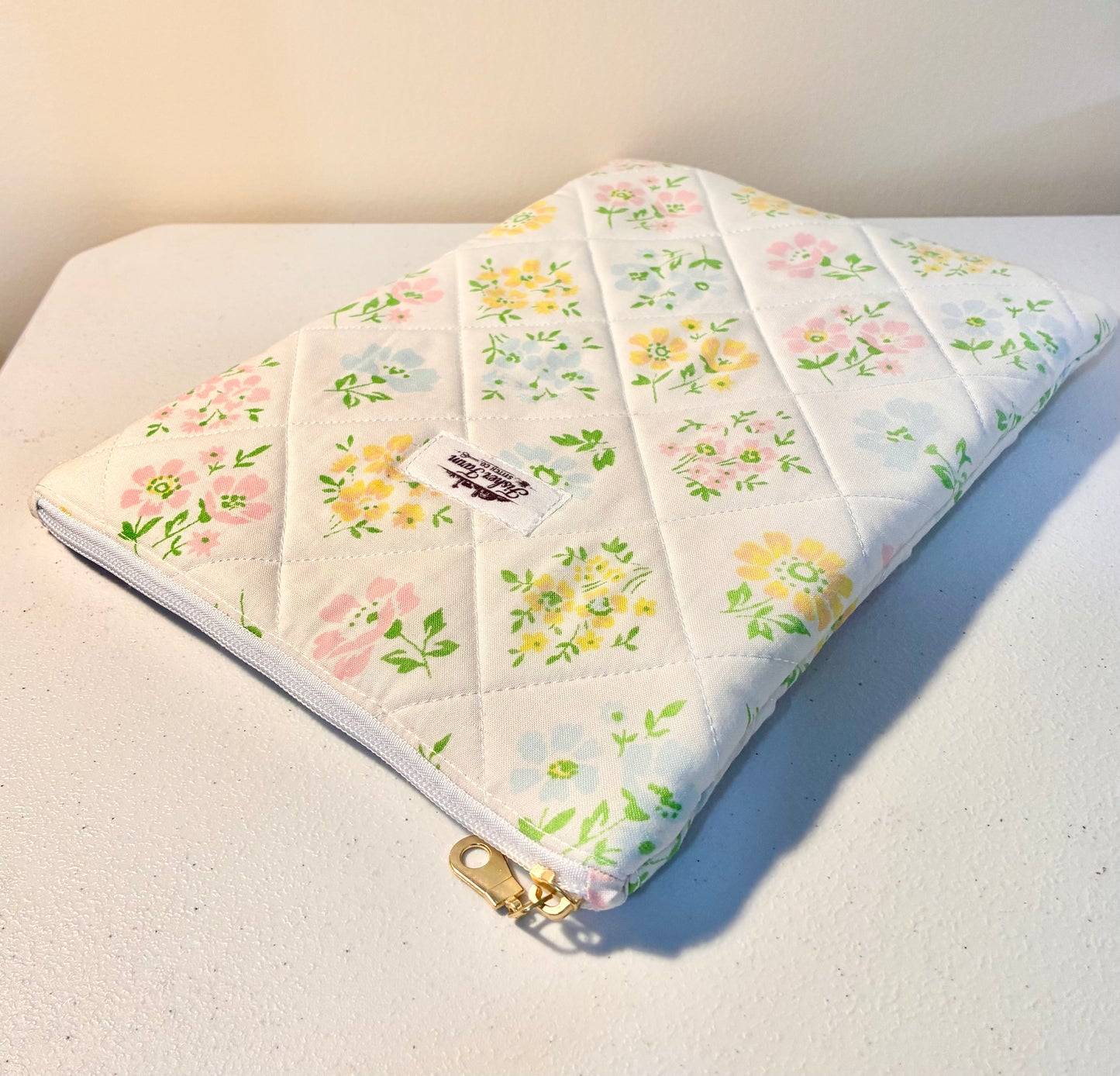 Spring Flowers Zippered Book Sleeve