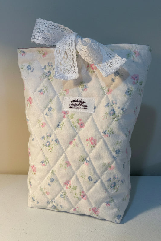 Shabby Chic Quilted Book & Bible Sleeve